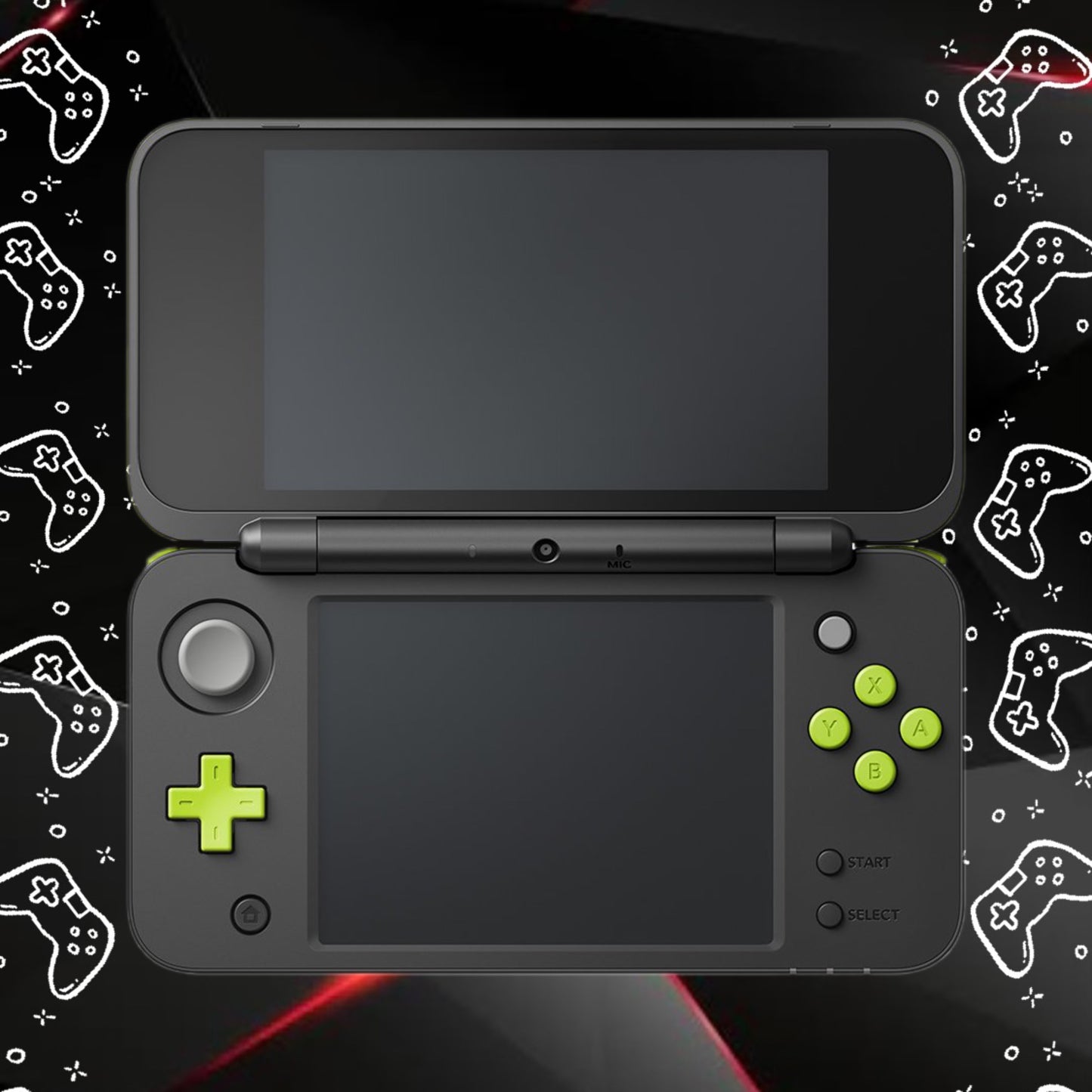 Consola New Nintendo 2DS LL - Black x Lime