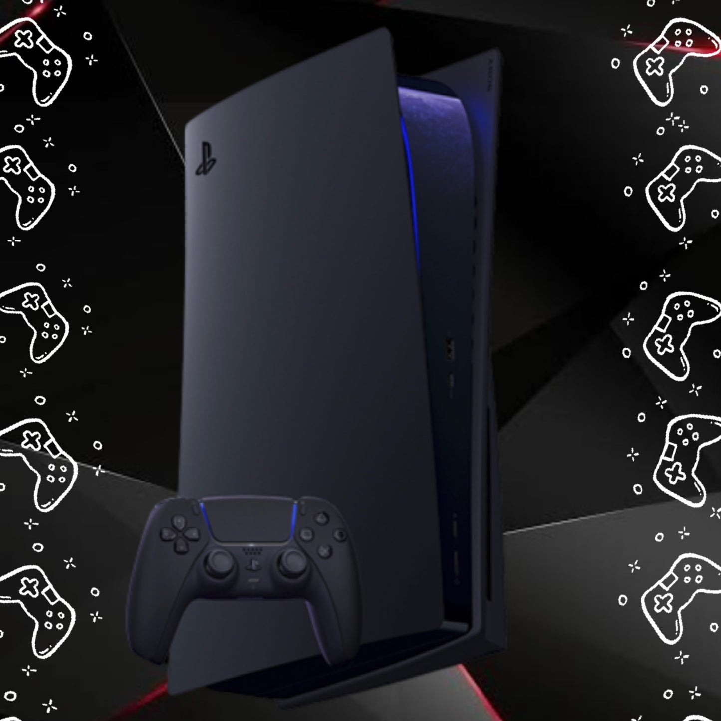 PS5™ Cubierta de Consola - Negro Medianoche