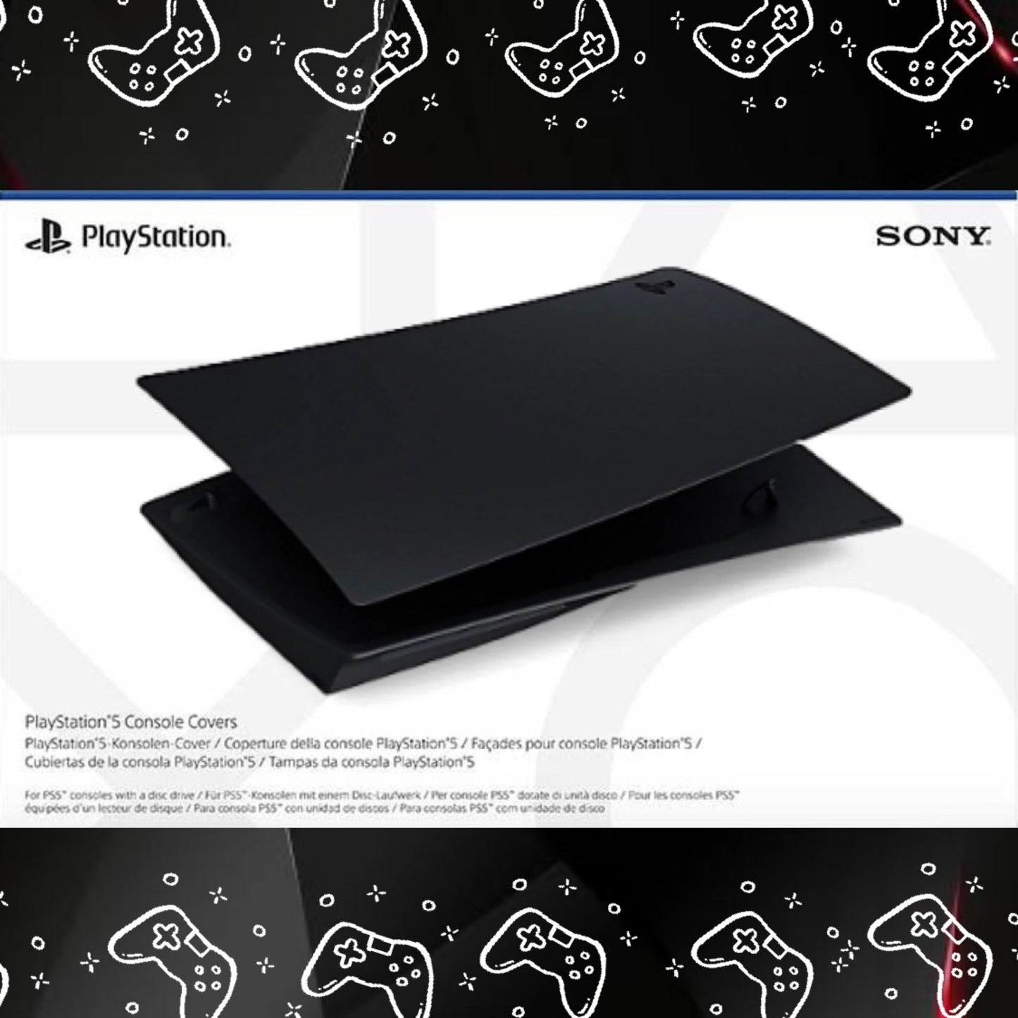 PS5™ Cubierta de Consola - Negro Medianoche