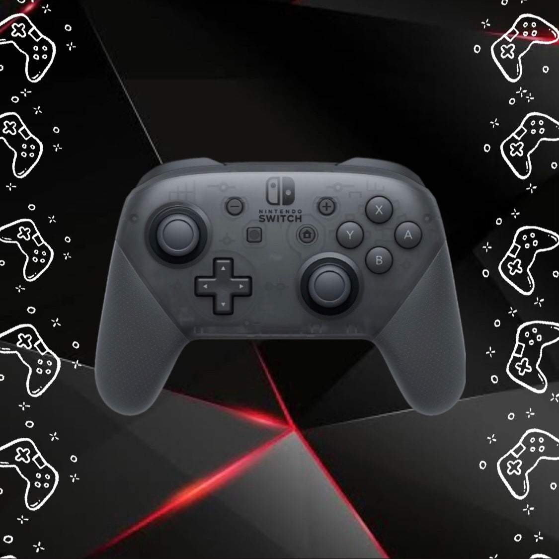 Pro Controller Nintendo Switch - Negro Traslúcido