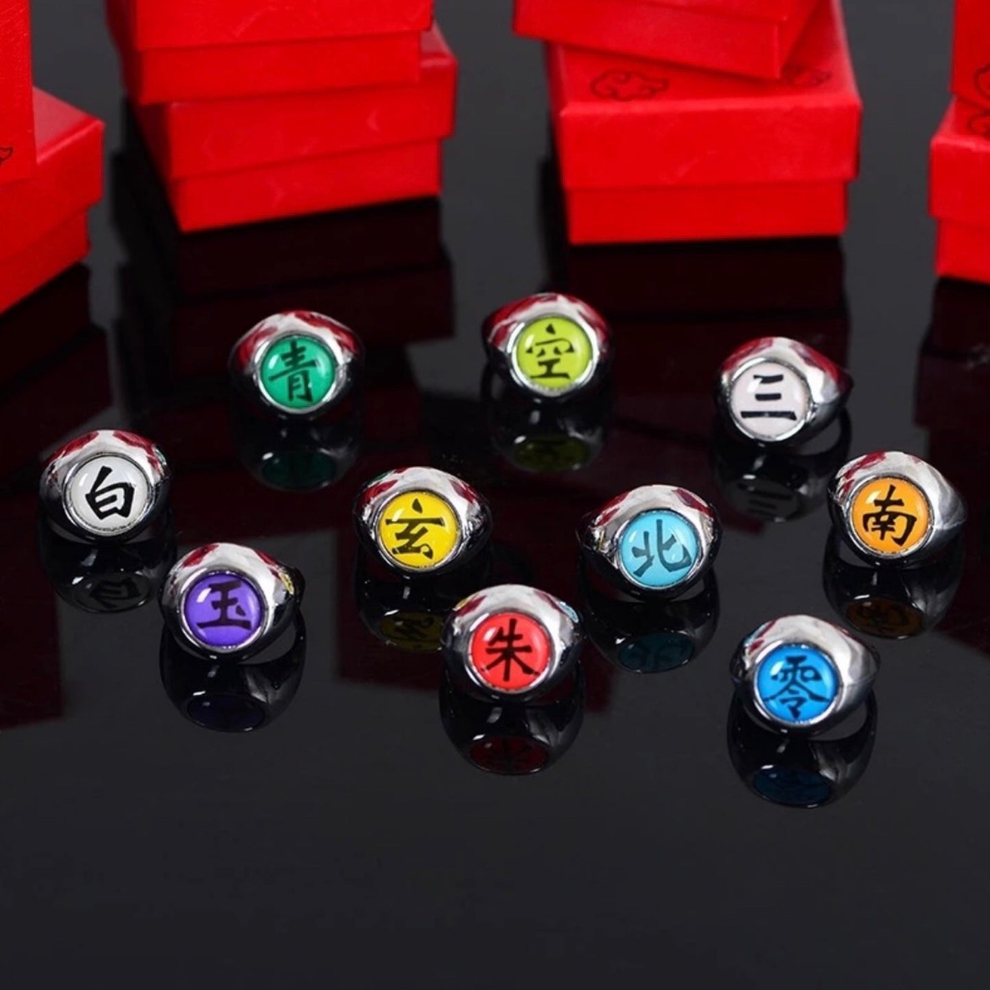 Colección de Anillos Akatsuki - Naruto Shippuden